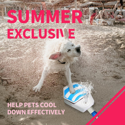 Paw Activated Dog Water Fountain – Outdoor Step-On Water Sprinkler for Dogs