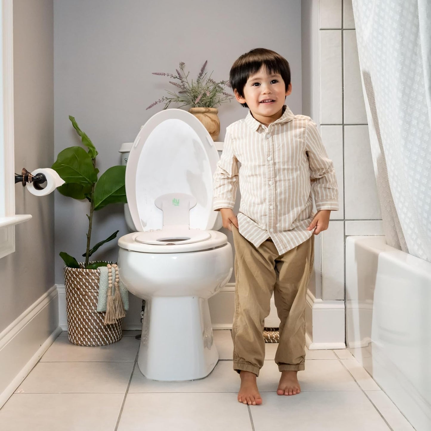 Flip & Sit Potty Seat (White) – Easy Potty Training Seat for Toddlers