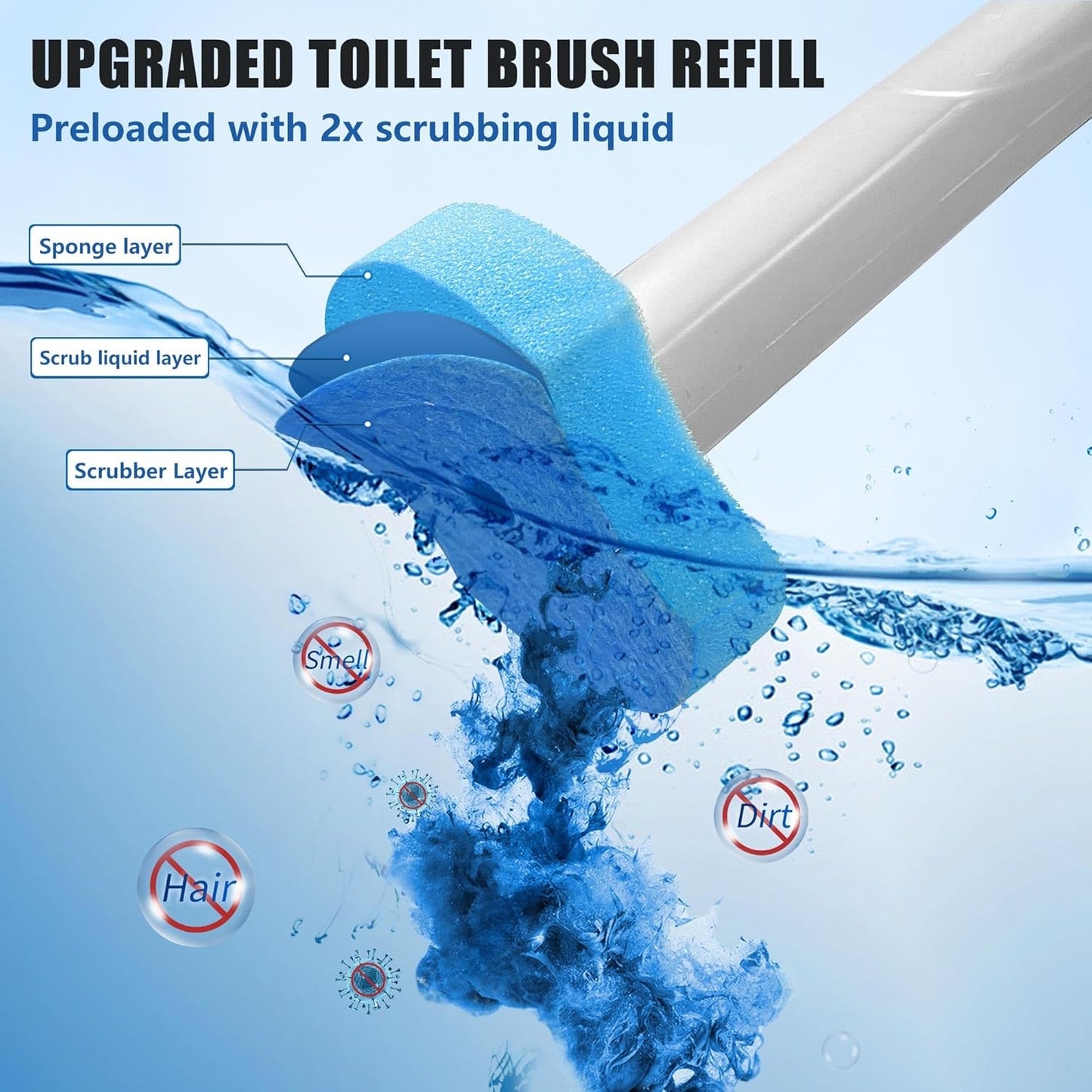 Disposable Toilet Bowl Brush and Holder