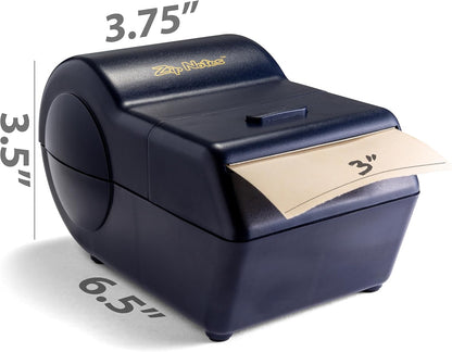 Zip Notes Administrator Sticky Note Dispenser & Holder, High-Capacity Desktop Organizer for School, Office & Home, Dark Blue (4.1" x 3.6" x 6.5")