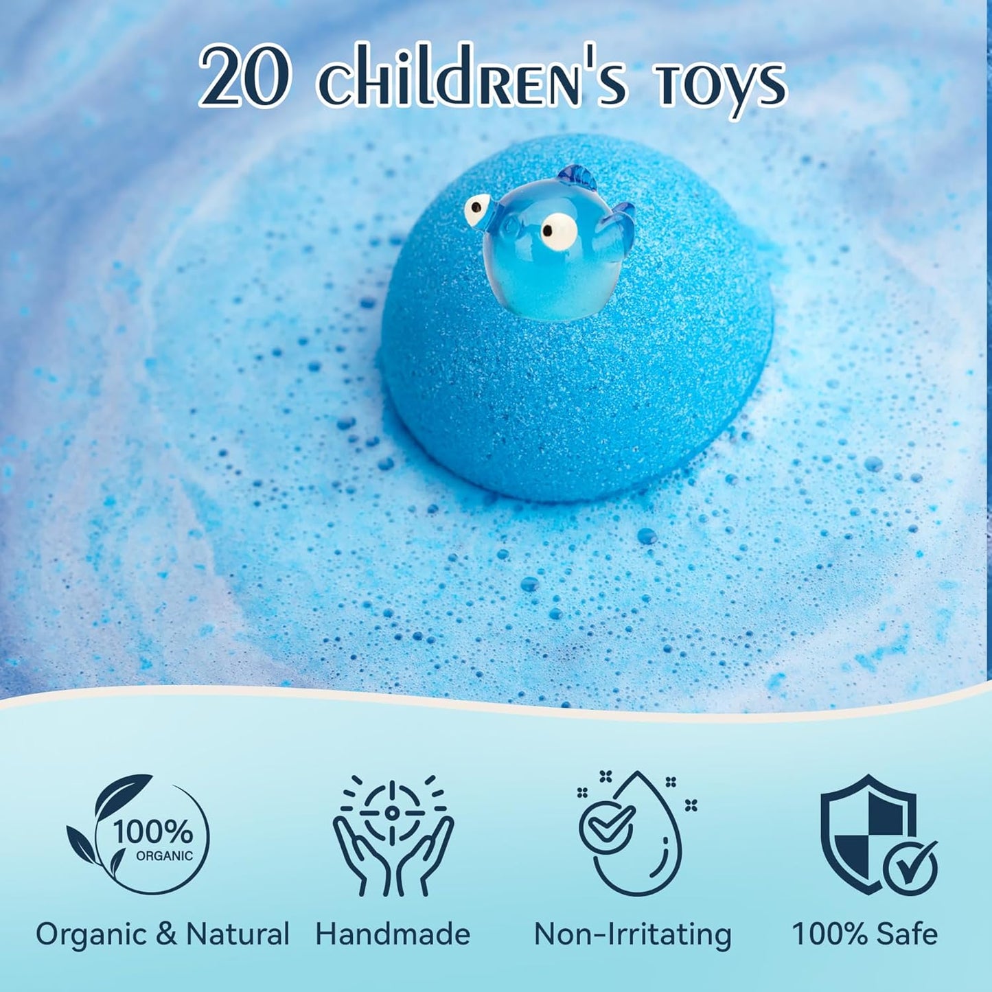 20 Pack Bath Bombs for Kids with Surprise Inside Bubble Bath Toys