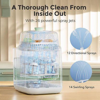 Baby Bottle Washer, Sterilizer & Dryer – All-in-One Cleaning Machine