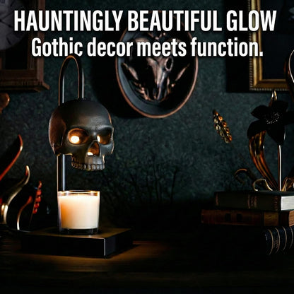 SkullGlow™ Gothic Candle Warmer Lamp