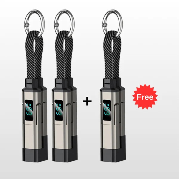 PowerLink 4-in-1 Fast Charging Cable with Digital Display
