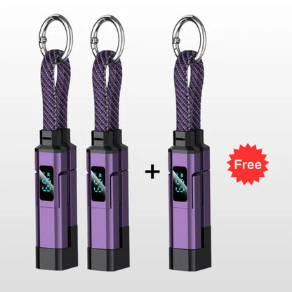 PowerLink 4-in-1 Fast Charging Cable with Digital Display