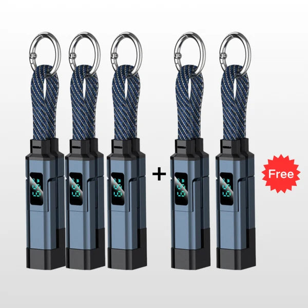 PowerLink 4-in-1 Fast Charging Cable with Digital Display