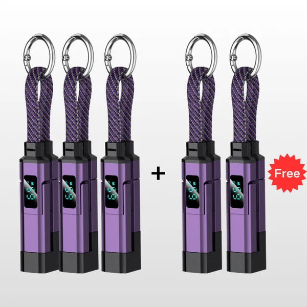 PowerLink 4-in-1 Fast Charging Cable with Digital Display