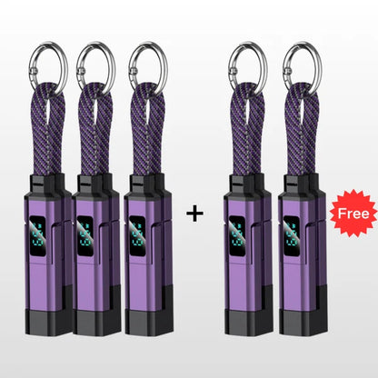 PowerLink 4-in-1 Fast Charging Cable with Digital Display