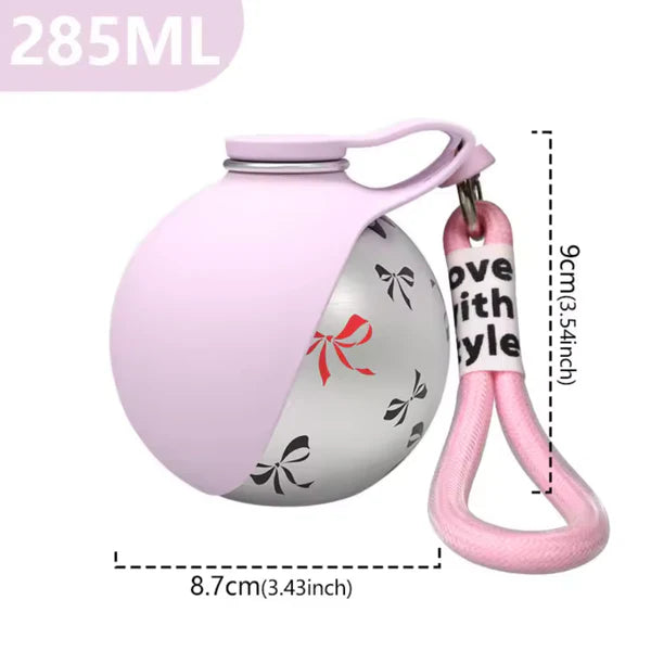Portable Dog Water Bottle with Bowl