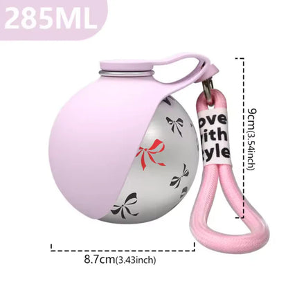 Portable Dog Water Bottle with Bowl