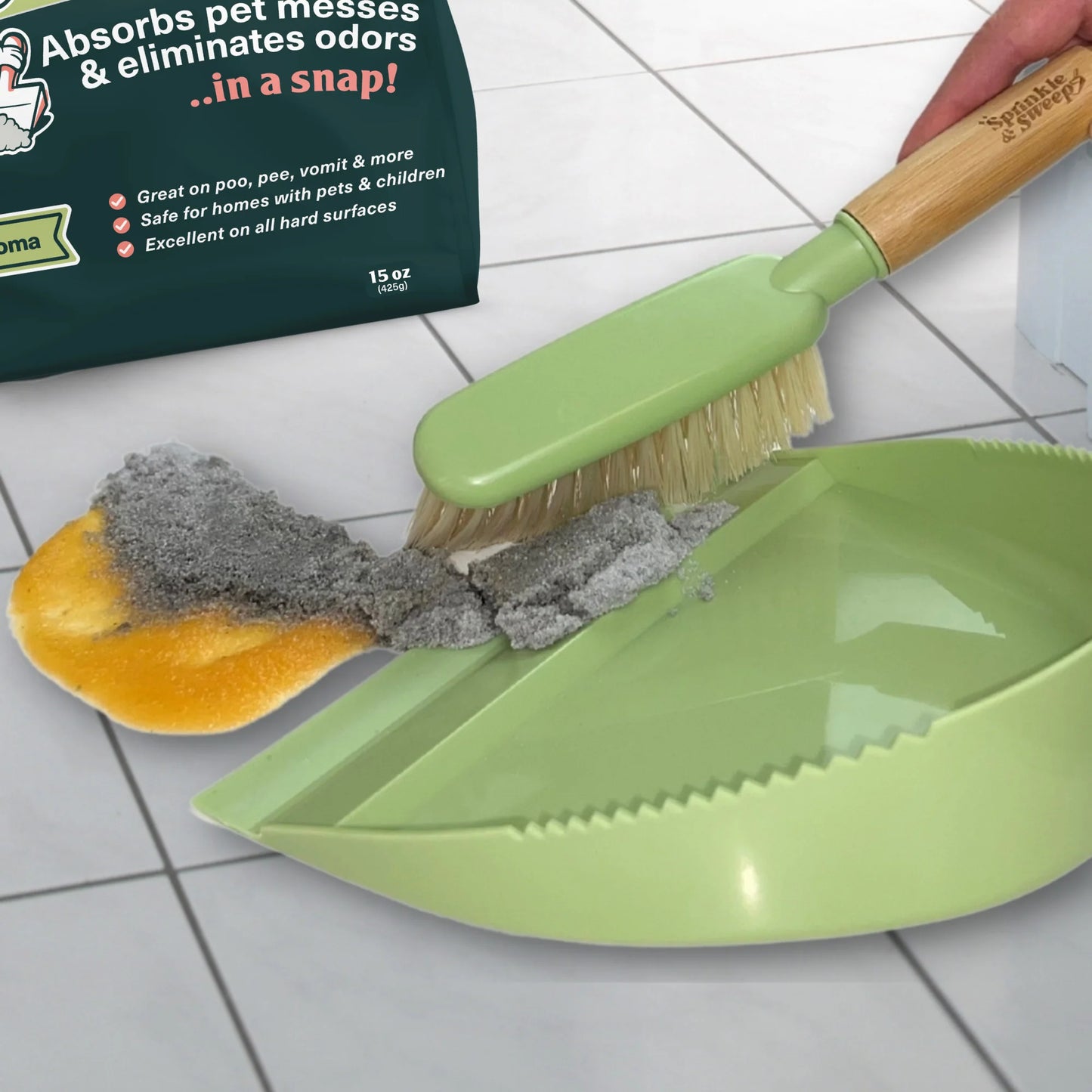 Sprinkle & Sweep - Pet Mess & Odor Cleanup (1 Bag)
