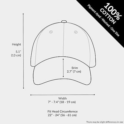 Too Old to Care” Washed Dad Hat – Pigment-Dyed Low Profile Baseball Cap, Perfect Gift for Dad