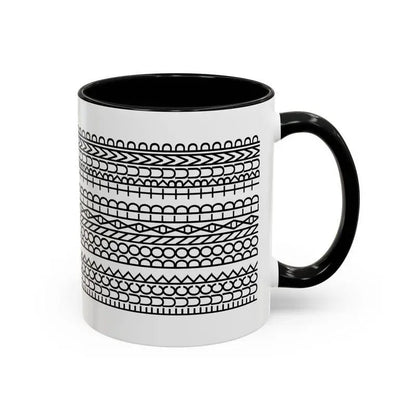 Funny Tire Track Coffee Mug – 15oz Ceramic Novelty Mug