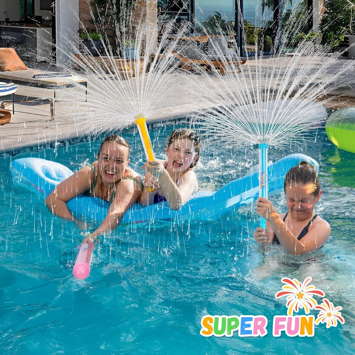 12-Pack Fireworks Water Gun Set – Colorful Squirt Blasters for Kids & Outdoor Fun