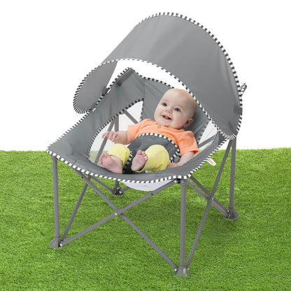 Portable Baby Travel Chair with UPF 50+ Canopy