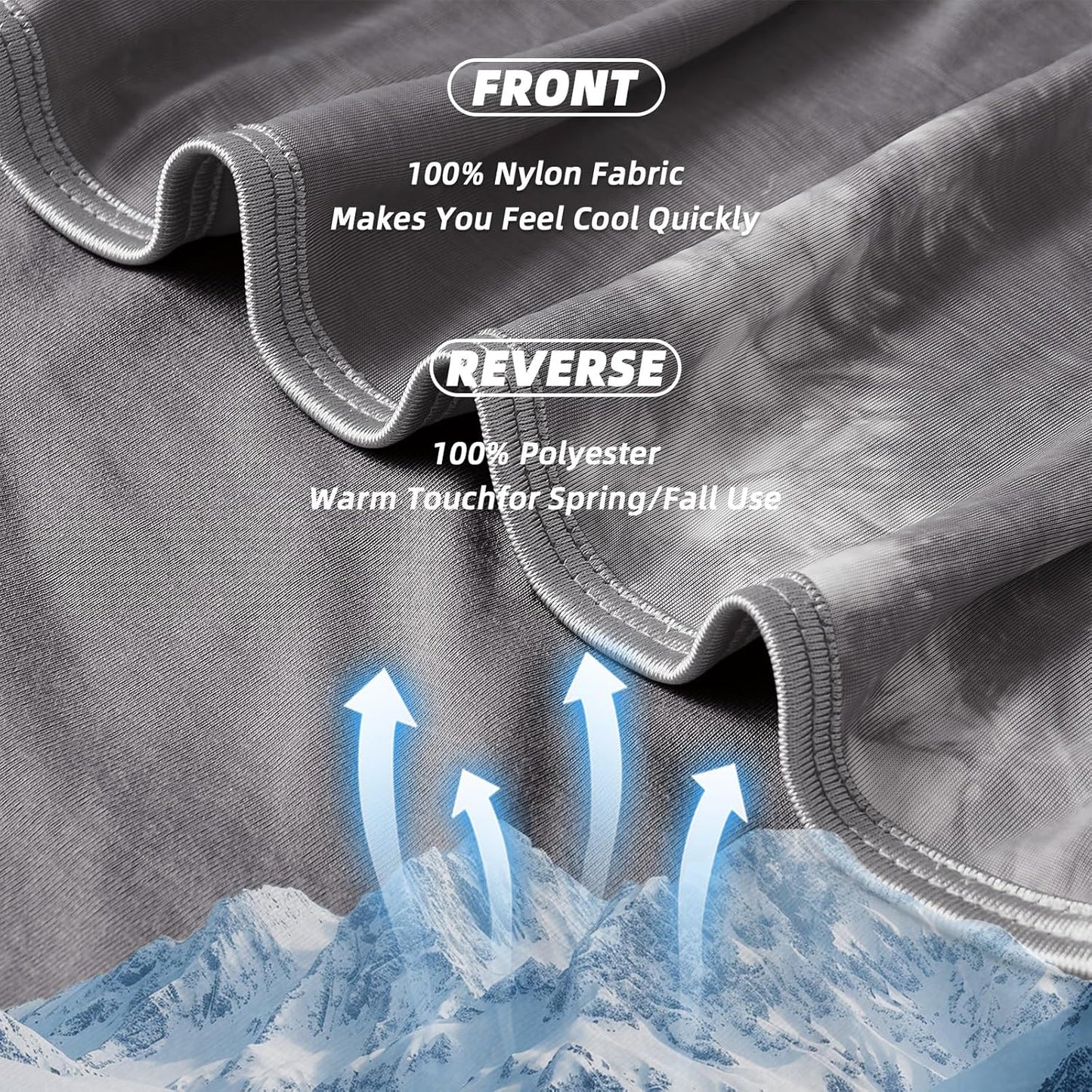 inhand Cooling Blanket Queen Size (90"x90"), Cooling Blankets for Hot Sleepers