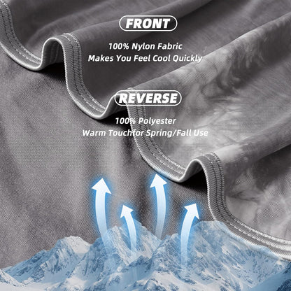 inhand Cooling Blanket Queen Size (90"x90"), Cooling Blankets for Hot Sleepers