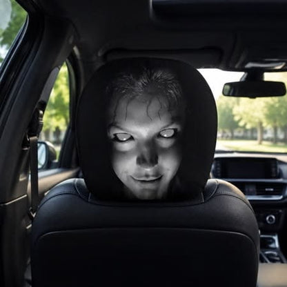 Car Headrest Covers (Set of 2) | Stretchy Universal Fit for All Vehicles