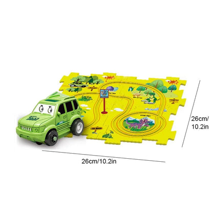 🔥Black Friday Sale 50% Off🧩Children's Educational Puzzle Track Car Play Set