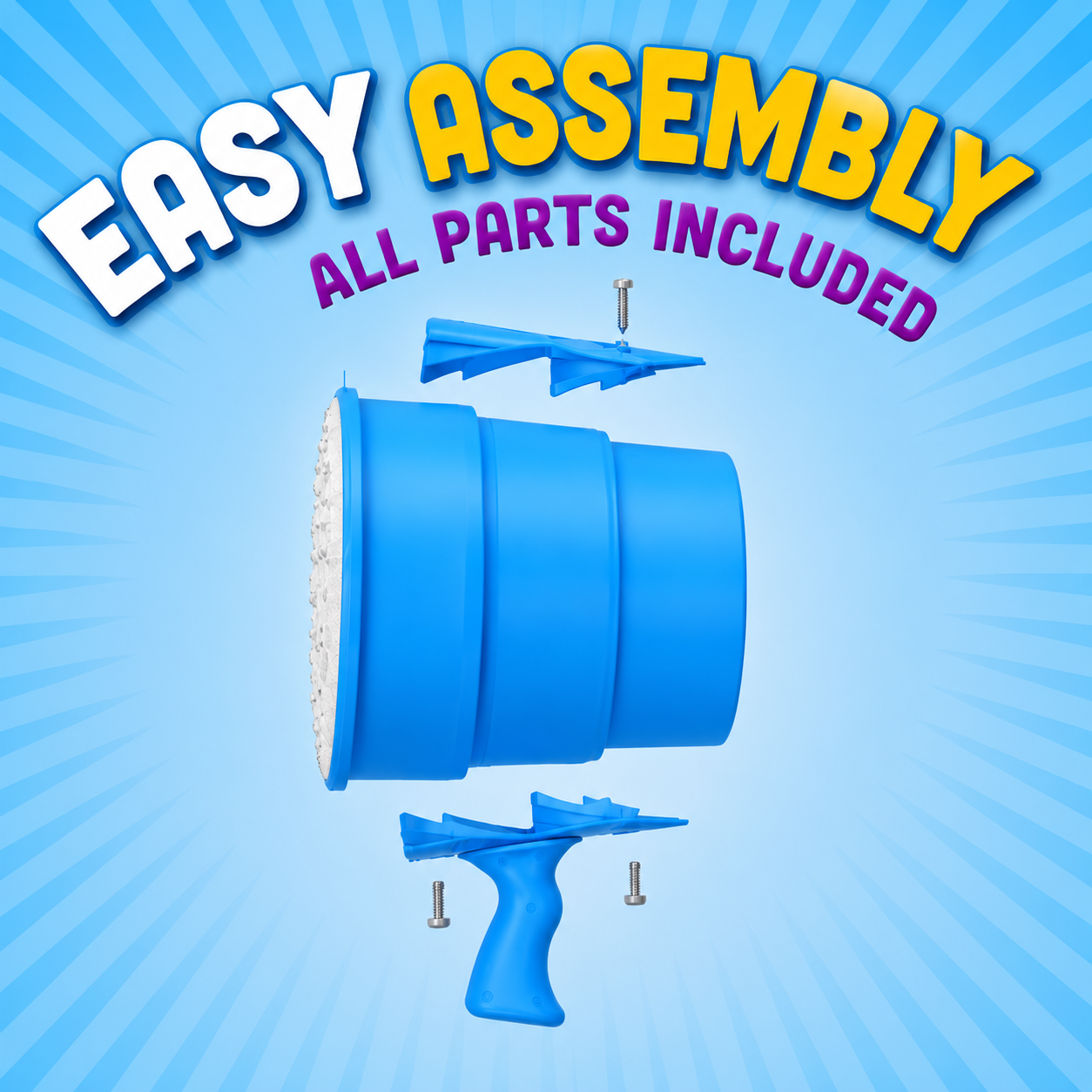 Turbo Air Cannon Launcher Toy for Kids & Outdoor Family Games