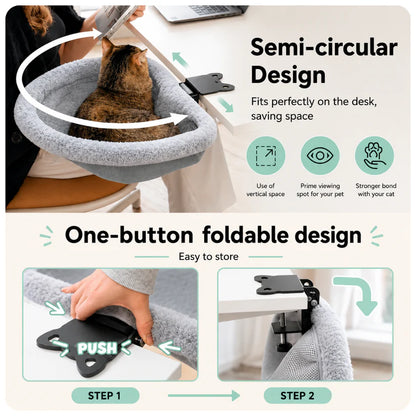 CozyCling Desk Cat Hammock