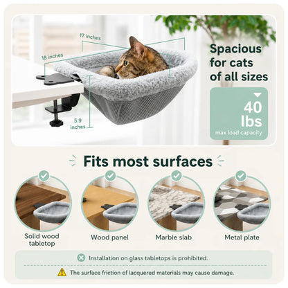 CozyCling Desk Cat Hammock