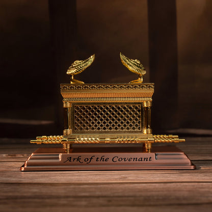 The Ark Of the Covenant Home Decoration Christian Decor Religious Gift(Gold plated copper)