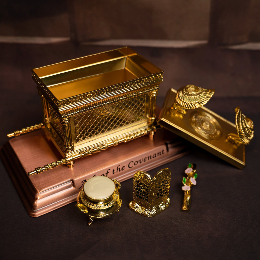 The Ark Of the Covenant Home Decoration Christian Decor Religious Gift(Gold plated copper)