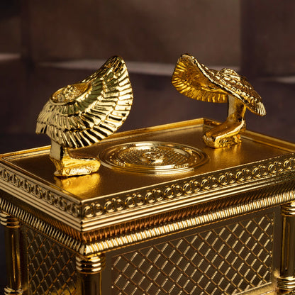 The Ark Of the Covenant Home Decoration Christian Decor Religious Gift(Gold plated copper)