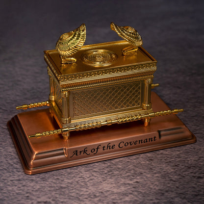 The Ark Of the Covenant Home Decoration Christian Decor Religious Gift(Gold plated copper)