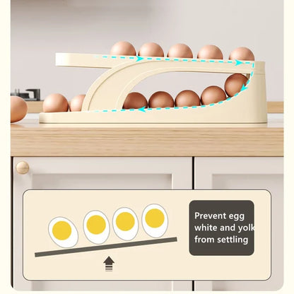 2023 New Automatic Roll-Down Double-layer Egg Dispenser