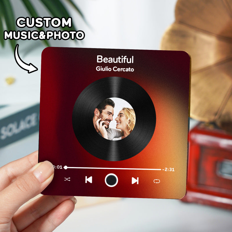 Custom Music Fridge Magnet, Custom Photo Fridge Magnet, Can Play Songs And Adjust The Volume