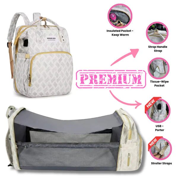Luxe 3-in-1 Diaper Backpack