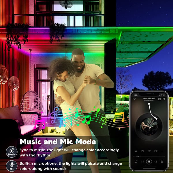 🎅 Early Christmas 50%OFF - Smart Rainbow LED Permanent Outdoor Light - Smartlight 🎁