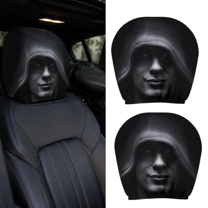 Car Headrest Covers (Set of 2) | Stretchy Universal Fit for All Vehicles