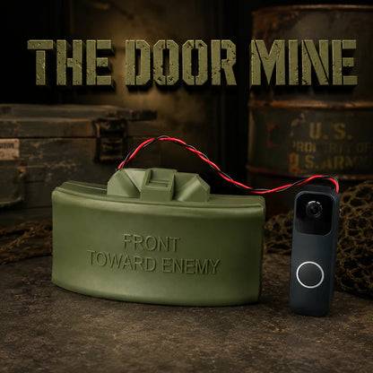 Tactical Doorbell Cover – Funny Military-Style Ring Camera Decoration