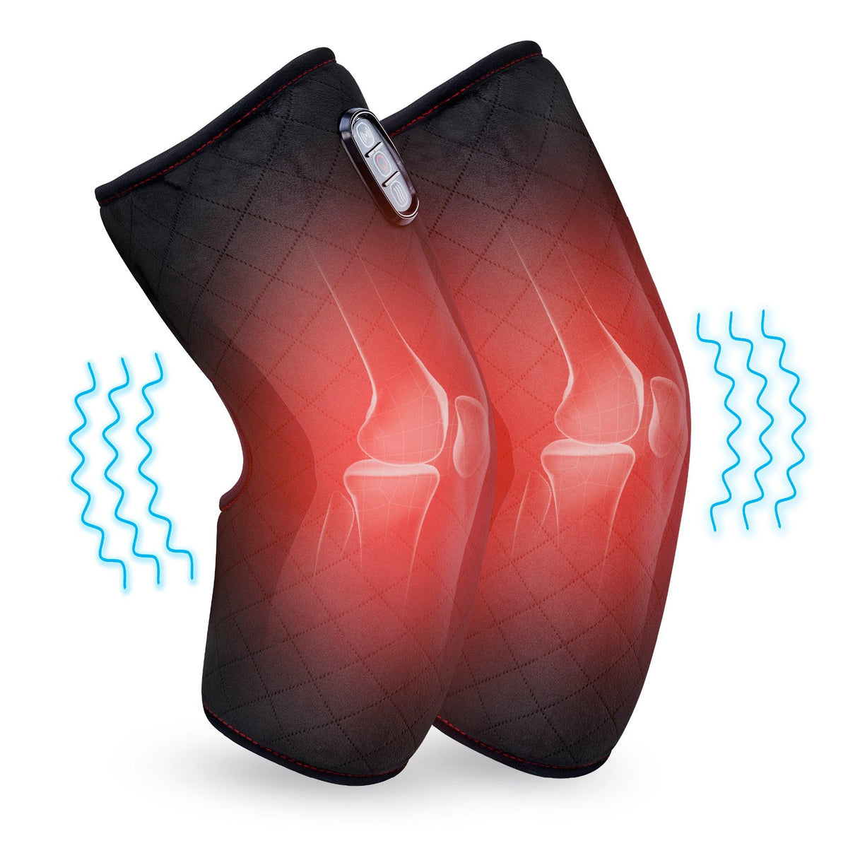 Heated Knee Massager with Heating Pad for Knee Pain Relief, Knee Warmers Wrap, FSA or HSA Eligible, Heated Knee Pad for Men Women Elders