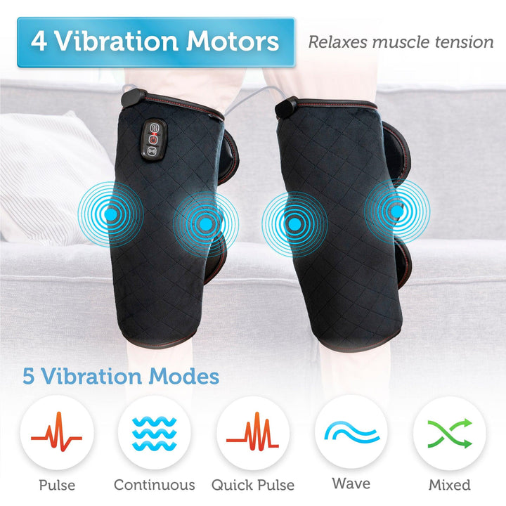 Heated Knee Massager with Heating Pad for Knee Pain Relief, Knee Warmers Wrap, FSA or HSA Eligible, Heated Knee Pad for Men Women Elders