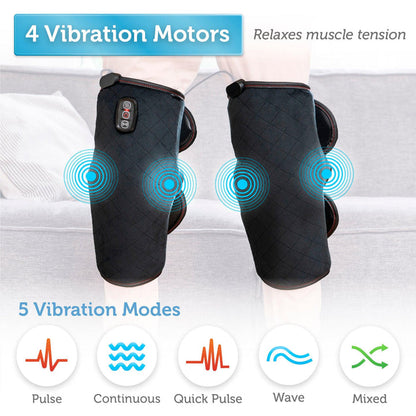 Heated Knee Massager with Heating Pad for Knee Pain Relief, Knee Warmers Wrap, FSA or HSA Eligible, Heated Knee Pad for Men Women Elders
