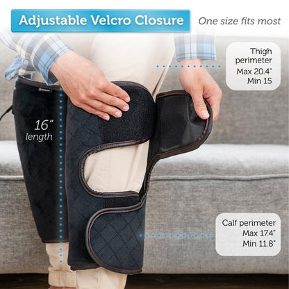 Heated Knee Massager with Heating Pad for Knee Pain Relief, Knee Warmers Wrap, FSA or HSA Eligible, Heated Knee Pad for Men Women Elders
