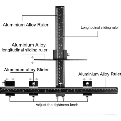 Cabinet Hardware Jig With Automatic Center Punch