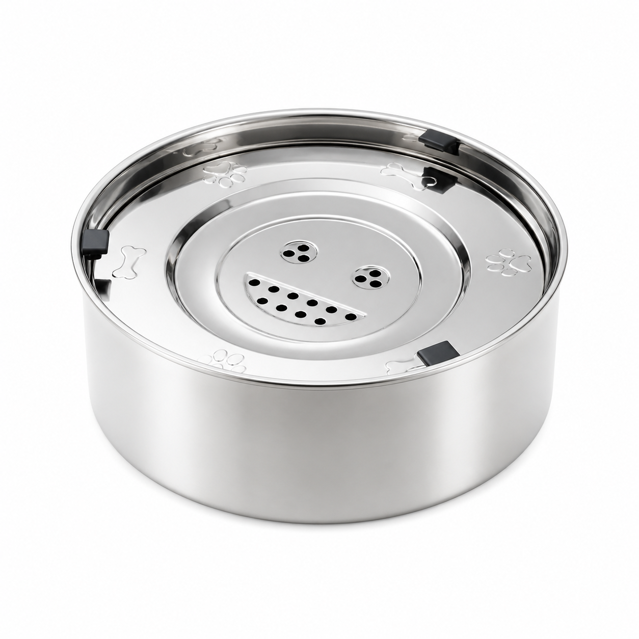 Anti-Spill Pet Water Bowl with Floating Water Plate