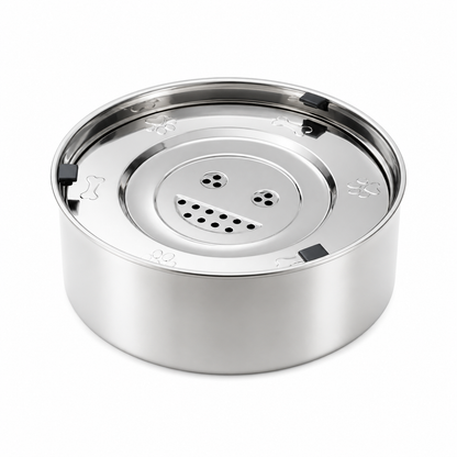Anti-Spill Pet Water Bowl with Floating Water Plate