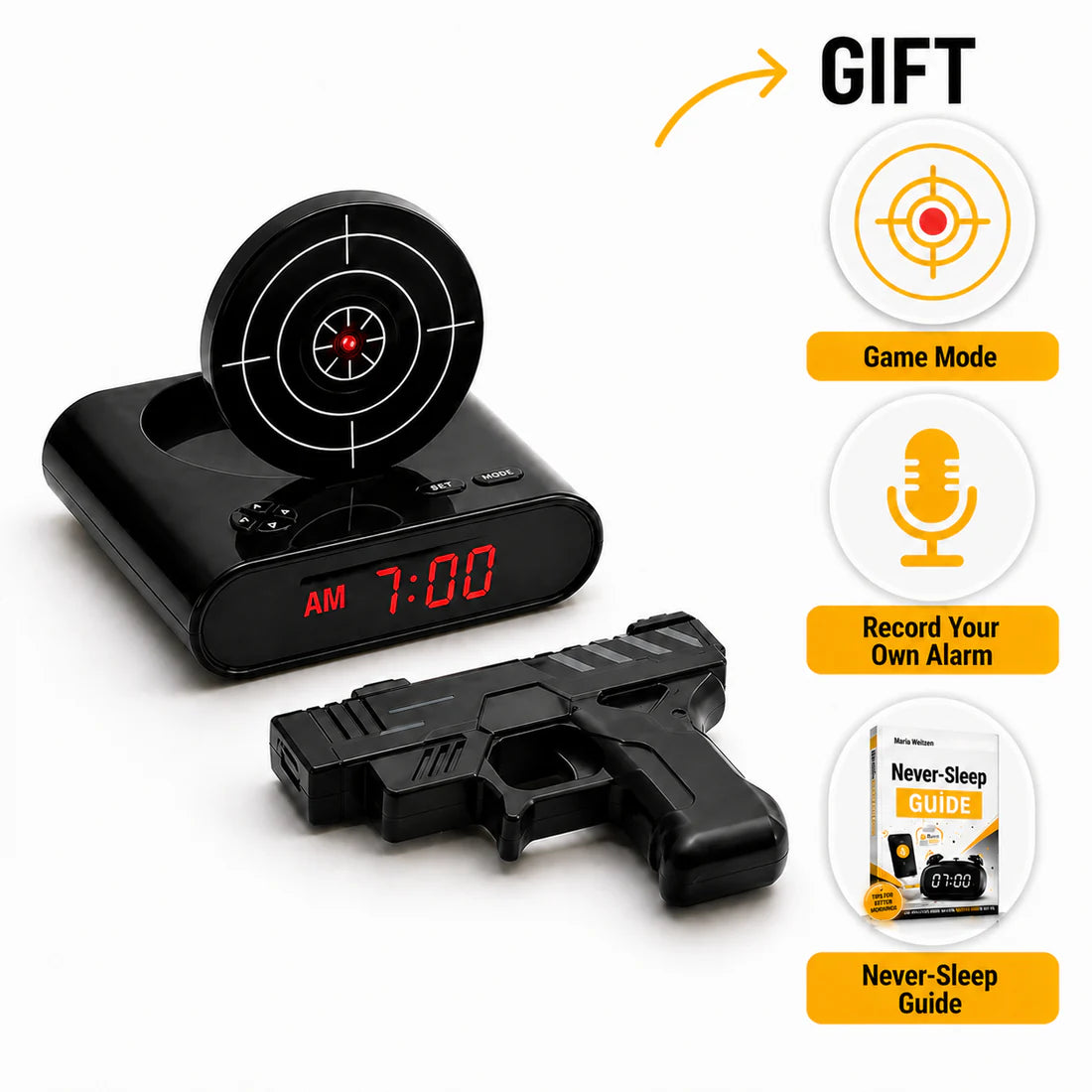 TargetShot™ Shooting Alarm Clock