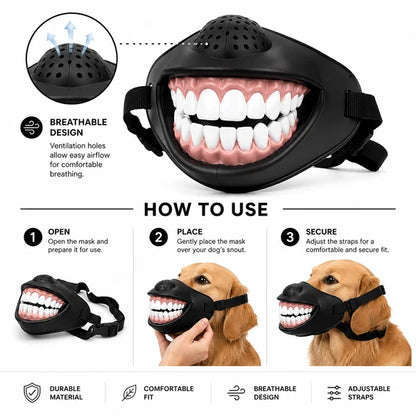 Funny Dog Smile Mask 🐶