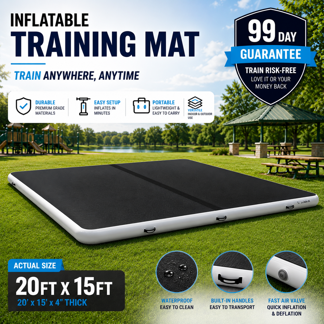 🥋 Ultimate Inflatable Grappling Mat