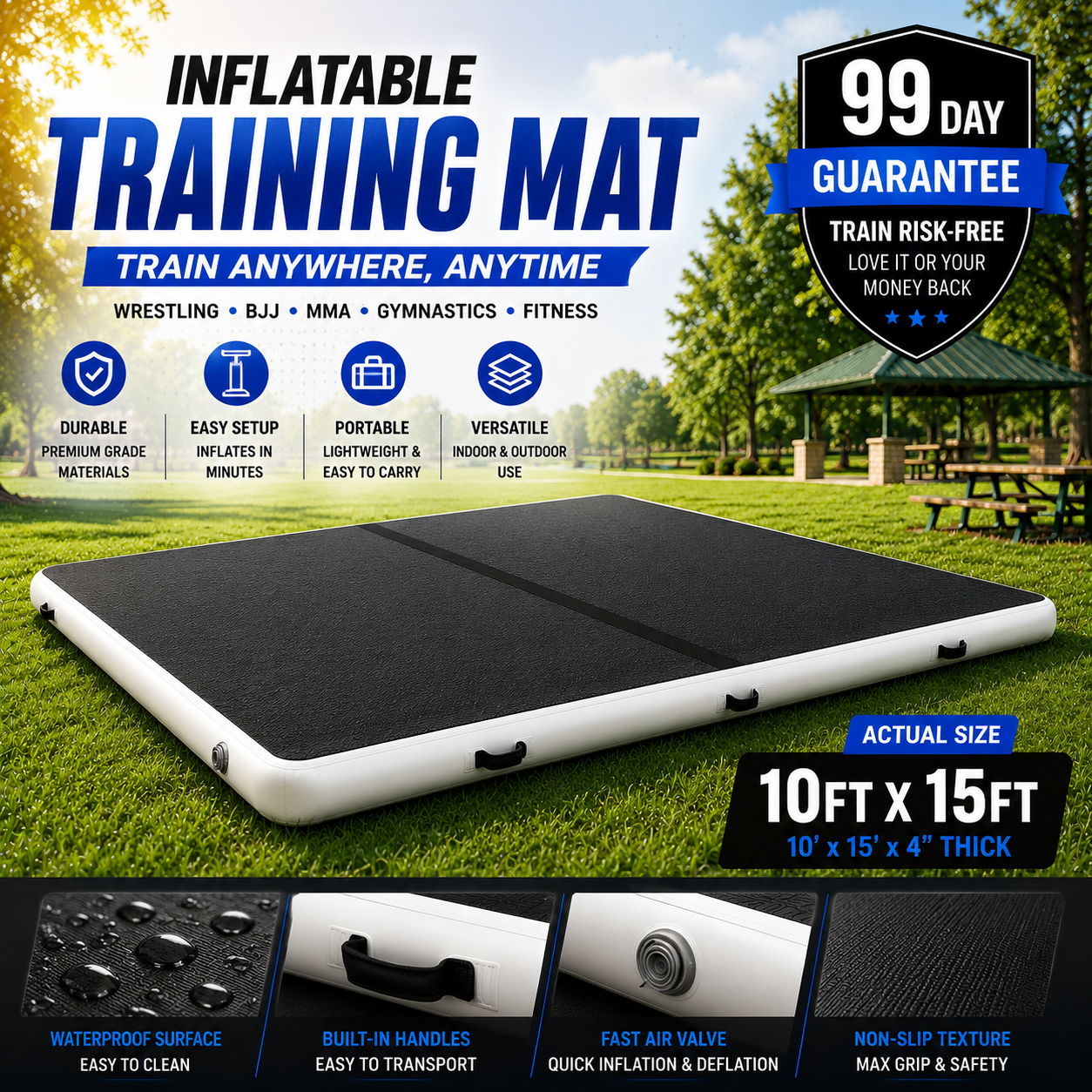 🥋 Ultimate Inflatable Grappling Mat