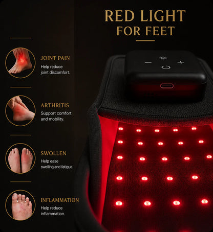 Red Light Slippers – Comfortable Light Therapy Foot Slippers for Relaxation & Daily Comfort