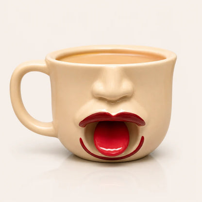 LaughSip Mug – Funny Novelty Ceramic Coffee Mug for Coffee, Tea & Unique Gifts