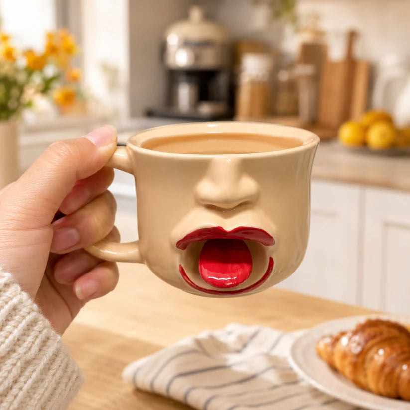 LaughSip Mug – Funny Novelty Ceramic Coffee Mug for Coffee, Tea & Unique Gifts